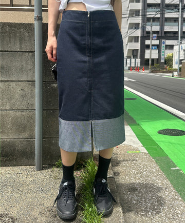 FLIP DENIM SKIRT